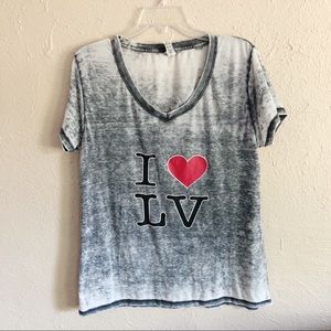 I Love LV graphic Tee